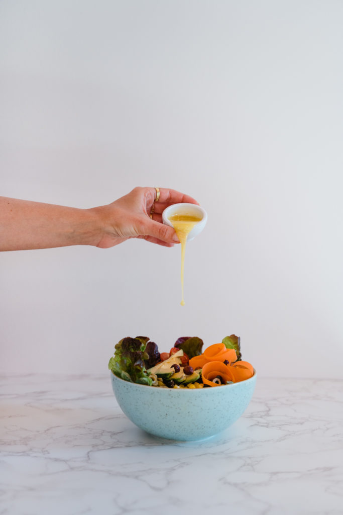 lechuga, zanahoria, aguacate